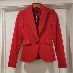 EXPRESS SOFT & SLEEK PEAK LAPEL ONE BUTTON BLAZER SIZE 00